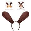 Amosfun Kids Puppy Ear Headband Halloween Cartoon Animal Hair Loop Cosplay Party Hair Clasp Performance Prop view 4