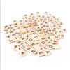 100pcs Scrabble Tiles Letters Alphabet Wooden Pieces Numbers Pendants Spelling view 3