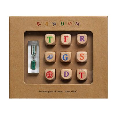 AZITOYS Random New Game of Categories (Latin Alphabet) - Word Game - Dice Game - Ages 72+