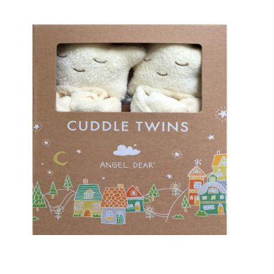 Angel Dear Yellow Star Twin Set Blankies Box.