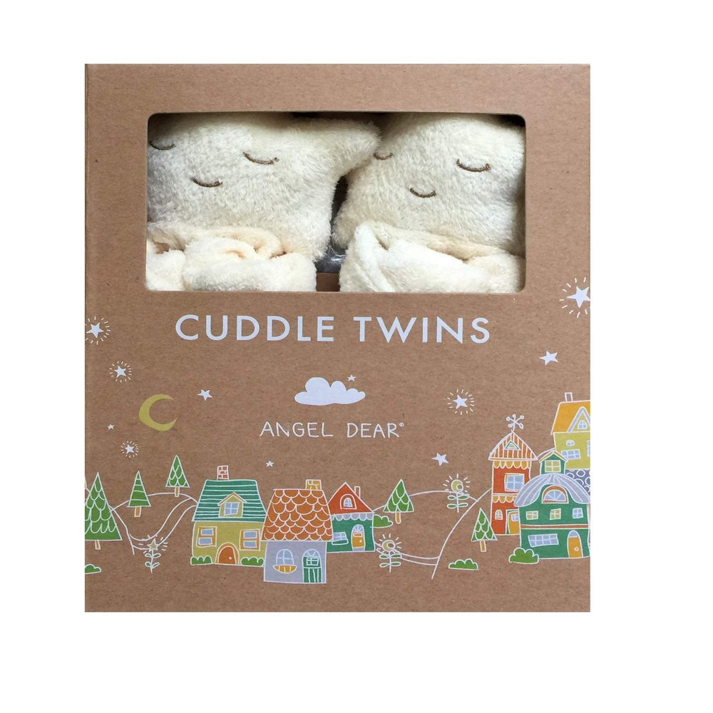 Angel Dear Yellow Star Twin Set Blankies Box.