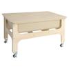 Wood Designs Multipurpose Sand & Water Sensory Center with Clear 9" D Tub & Lid, Constructed from 100% Plywood, Activity Table for Kids, Classroom view 3