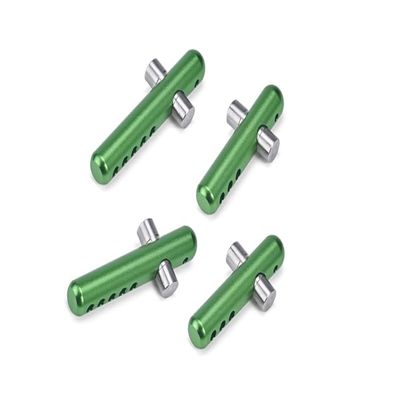 1/8 OUTCAST 6S BLX/NOTORIOUS 6S BLX Upgrade Parts Aluminum + Stainless Steel Front + Rear Body Post - 4Pc Set Green