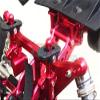 1/8 OUTCAST 6S BLX/NOTORIOUS 6S BLX Upgrade Parts Aluminum + Stainless Steel Front + Rear Body Post - 4Pc Set Green view 4