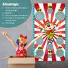Blulu Carnival Toss Game Banner with 3 Bean Bags Carnival Game for Kids and Adults in Indoor Outdoor Activities Circus Theme Birthday Party Decoration Supply Set view 4