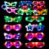 24 Packs LED Glasses for kids Glow in the dark Party Supplies Favor,6 LED 6 Shapes Glasses Flashing Plastic Light up Glass Toys Bulk 3 Replaceable Battery fit New Year Eve Party Supplies 2026 view 1