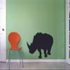 Rhino Rhinoceros Wild Animal Zoo Jungle Wildlife Wall Sticker Art Decal for Girls Boy Room Bedroom Nursery Kindergarten Garage House Home Fun Decor Stickers Wall Art Vinyl Decoration Size (18x20 inch) view 1