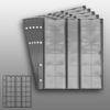 5 Numismatic Prophila Coin Sheets, 30 Pockets up to 25 mm , e.g. 5 DM, 2 DM view 2