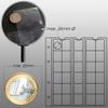 5 Numismatic Prophila Coin Sheets, 30 Pockets up to 25 mm , e.g. 5 DM, 2 DM view 3
