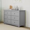 Storkcraft Kenton 6 Drawer Universal Dresser (Pebble Gray)  Dresser For Kids Bedroom, Chest Of Drawers For Bedroom With 6 Drawers view 2