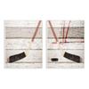 Kids Sports Hockey Textured Wood Design view 1