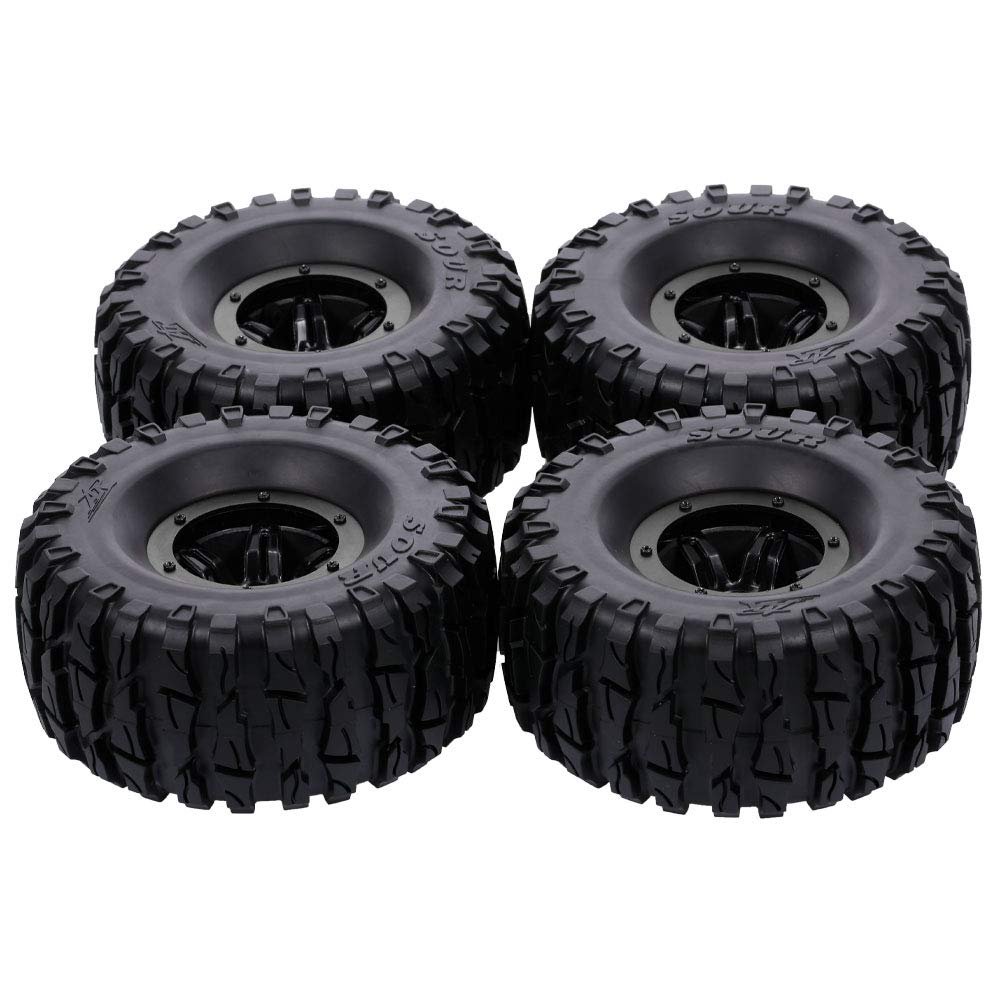 GoolRC 4pcs 135mm 2.2 Inch Rim Rubber Inflatable Tyre Tire Wheel for RC Car Traxxas HSP Redcat Tamiya Axial SCX10 D90 HPI RC Rock Crawler