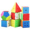 STEAM Life Speed Cube Set 8 Pack Magic Cube | Includes 3x3, 2x2, 4x4 Speed Cube, Pyramid Cube, Megaminx Cube Bundle Collection Cube Toys for Kids & Adults view 1