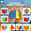 STEAM Life Speed Cube Set 8 Pack Magic Cube | Includes 3x3, 2x2, 4x4 Speed Cube, Pyramid Cube, Megaminx Cube Bundle Collection Cube Toys for Kids & Adults view 4
