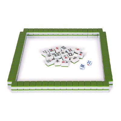 FixtureDisplays Chinese Mahjong Set Authentic Chinese No Numeric Code 1.6" Tall Tiles Mah-Jong Include A Blanke No Carrying Box 15002