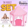 Orian Princess Tent for Kids, Toddler & Kids Pink Play Tent Indoor & Outdoor Princess Castle Fort for Girls and Toddlers Ages 2-7, 55x53, LED Star Lights, Childrens Toys and Gifts for Girls view 2