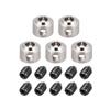 uxcell 5PCS RC Airplane Plane Landing Gear Wheel Stop 3.1mm Shaft Hole Dia. view 1