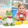 Houwsbaby 12 Green Frog Toy Croaking Frog Musical Stuffed Animal Frolick Froggy Shaking and Waving Electronic Interactive Animate Plush Toy Birthday Holiday Present view 2