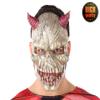 Atosa 62381 Devil Mask with Horns and Teeth, Fuchsia view 2