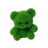 1" Miniature Christmas Green Flocked Teddy Bear (Pack of 12) view 1