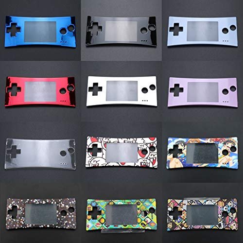 Replacement Front Faceplate Cover Shell Housing Case for GBM Game Console Front Cover Case (Silver)