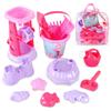 13-Piece Pink Princess Beach Sand Toy Set for Girls  Sand Playset with Sand Wheel, Mermaid Bucket, Water Pot, Shovels, Rakes, Molds & Zippered Storage Bag for Beach, Sandbox & Outdoor Play view 1