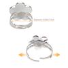 Hifot 24 pcs Girls Crystal Adjustable Rings, Princess Jewelry Finger Rings with Heart Shape Box, Girl Pretend Play and Dress up Rings for Children Kids Little Girls - Random view 4