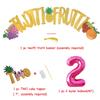 71 Packs Tutti Frutti Party Decorations Set Twotti Frutti Glitter Banner/Cake Topper Fruit Cupcake Toppers Mylar Balloons for Twotti Fruity Second Birthday Party view 2