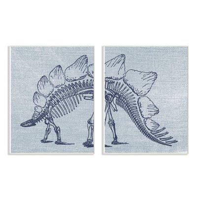 Kids Dinosaur Bones Animal Blue Design