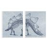 Kids Dinosaur Bones Animal Blue Design view 1