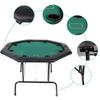 Dporticus 48 Texas Holdem Poker Table for 8 Player Casino Style Folding Card Games Gambling Table Lightweight Portable view 4