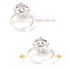 Hifot 12 pcs Girls Crystal Adjustable Rings, Princess Jewelry Finger Rings with Heart Shape Box, Girl Pretend Play and Dress up Rings for Children Kids Little Girls - Random view 3