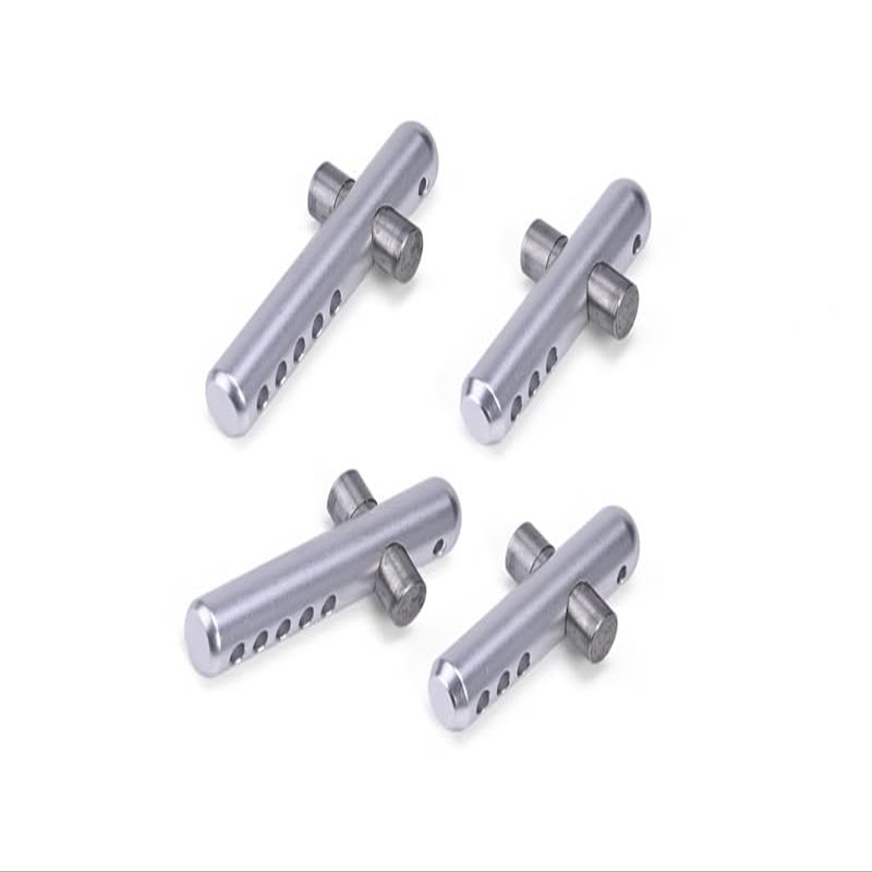 1/8 OUTCAST 6S BLX/NOTORIOUS 6S BLX Upgrade Parts Aluminum + Stainless Steel Front + Rear Body Post - 4Pc Set Silver