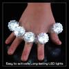 C&H Solutions Shining White Clear LED Flashing Jelly Bumpy Finger Rings (96 Ct) view 3