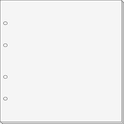 25 White Card Interleaves for Prophila Standard Coin Covers