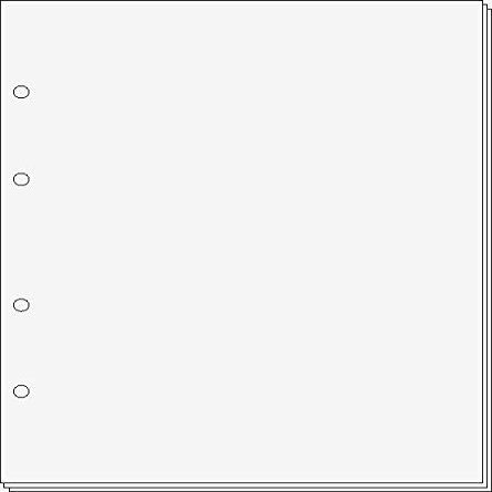 25 White Card Interleaves for Prophila Standard Coin Covers