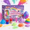 Playz Unicorn Slime & Crystals 100+ Science Experiments Kit Gift for Girls & Boys to Make Glow in The Dark Unicorn Poop, Snot, Fluffy Slime, Crystals, Putty, Arts & Crafts for Kids Age 8-12 view 1