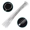 20 pack Straw Cleaning Brush, Baby Milk Feeding Bottle Drink Straw Washing Wide Pipe Tube Cleaning with Stainless Steel Handle 6.7'', Soft Fur view 2