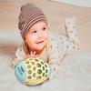 JAMARA Rota Ball Cream 460469 Softball with Geometric Holes, Rotating Plastic Ball, Promotes Motor Skills and Imaginative Play view 2