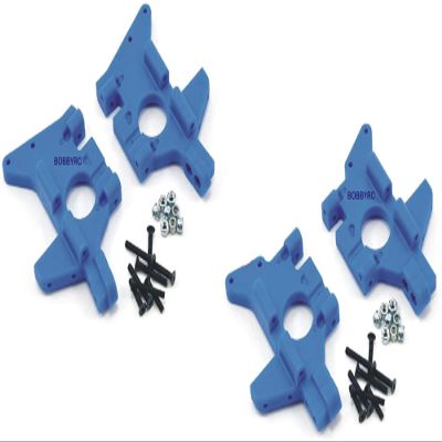 RPM R/C Front & Rear Bulkhead Set Blue for Traxxas T-maxx .15 2.5 3.3 / E-maxx