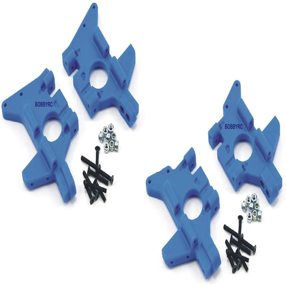 RPM R/C Front & Rear Bulkhead Set Blue for Traxxas T-maxx .15 2.5 3.3 / E-maxx