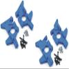 RPM R/C Front & Rear Bulkhead Set Blue for Traxxas T-maxx .15 2.5 3.3 / E-maxx view 1