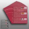 10 Small Prophila Coin Sheets for Euro Coins with Flags Cards view 2