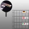 10 Small Prophila Coin Sheets for Euro Coins with Flags Cards view 3