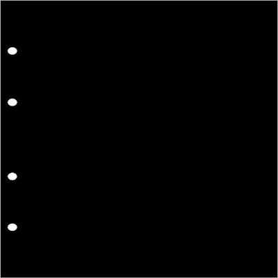 25 Black Card Interleaves for Prophila Standard Coin Covers