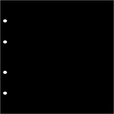 25 Black Card Interleaves for Prophila Standard Coin Covers