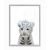 Cute Baby White Tiger Animal Kids Painting view 1