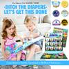 14PC Wood Stacking Blocks Car Trucks Advent Calendar, Montessori Toys for Toddlers, Fine Motor Skill Development, Potty Training System Behavior Reward Chart, LIL ADVENTS Potty Time Adventures + eBook view 2