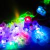 DAOKEY LED Light up Rings, Colorful Led Bumpy Plastic Diamond Rings Toys for Birthday Bachelorette Bridal Shower Gatsby Party Favors, Clear Case 30 Pack view 4