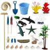 Beach Zen Garden Accessories Kit - Desktop Beach Fairy Garden Kit Sandbox Decor Tools Bamboo Rake Ornament Decoration Office Stress Relief Toys Therapy Man Woman Father Mather Meditation Zen Gifts view 1